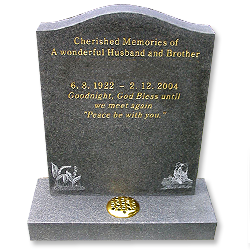 Ogee Top Headstones - The Ogee Top Headstone is one of our most popular shape stones, available in either Granite or Sandstone.... Craven Arms Memorials