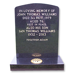 Oval Top Headstones - Another traditional headstone, the oval or arc design has a timeless clean look... Craven Arms Memorials