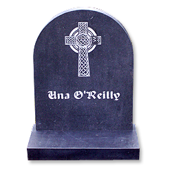 Round Top Headstones - The Round Top Headstone has a smooth round top that can have a chamfer edge to the requirements of the customer... Craven Arms Memorials